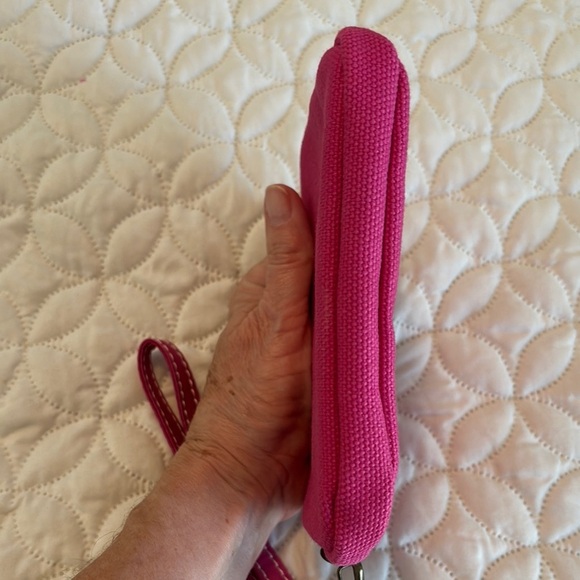 L.L. Bean Pink Wristlet Key & Card Holder - Picture 4 of 7